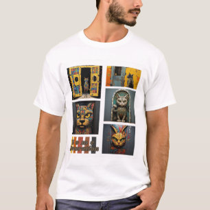 T-shirt Cats muraux populaires Design d'art