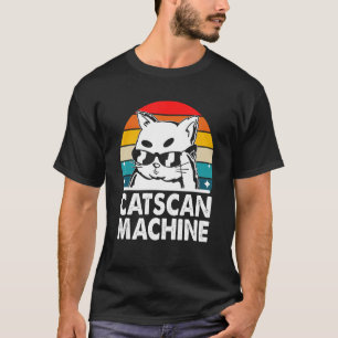 T-shirt Catscan Machine Amoureux des chats Funny Kitten Hu