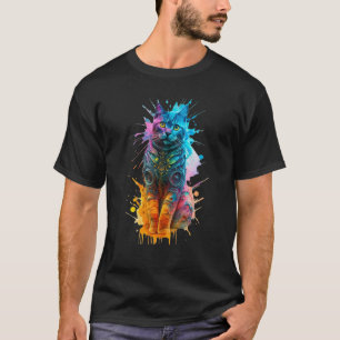 T-shirt CATsilhouette en acier en long hiver CAT Cyborg Po