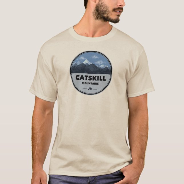 T-shirt Catskill Mountains Camping New York (Devant)