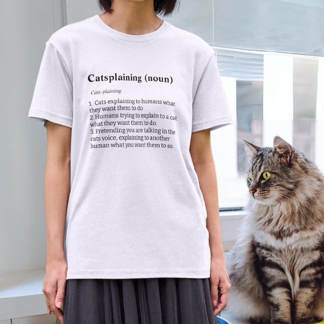 T-shirt Catsplaining, amoureux de les chats, propriétaires (Créateur téléchargé)