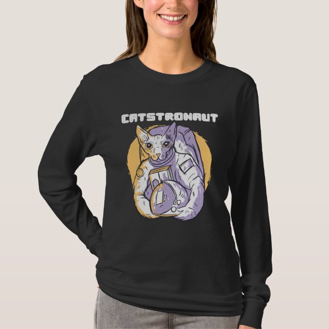T-shirt Catstronaut Cat Cosmonaut (Devant)