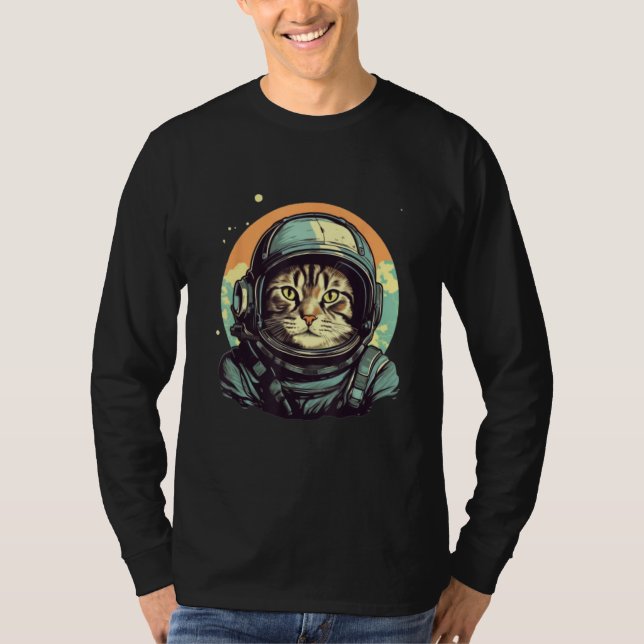 T-shirt Catstronaut- Cat Sarcastic Novelty Funny Sarcastic (Devant)