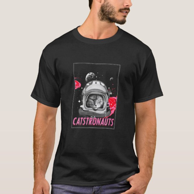 T-shirt Catstronaut Space Cat Astronaut Scientifique (Devant)