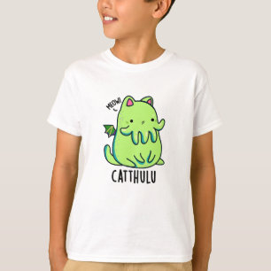 T-shirt Catthulu Funny Cthulhu Cat Pun