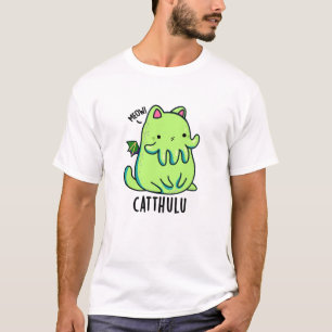 T-shirt Catthulu Funny Cthulhu Cat Pun