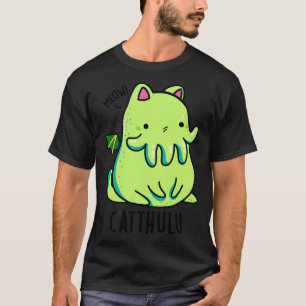 T-shirt Catthulu Funny Cthulhu Puns de chat 1