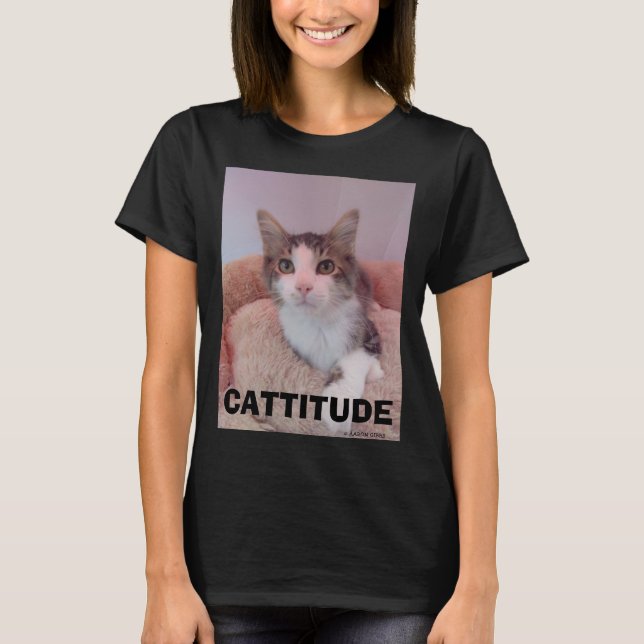 T-shirt CATTITUDE Chat Ragdoll GIZMO (Devant)