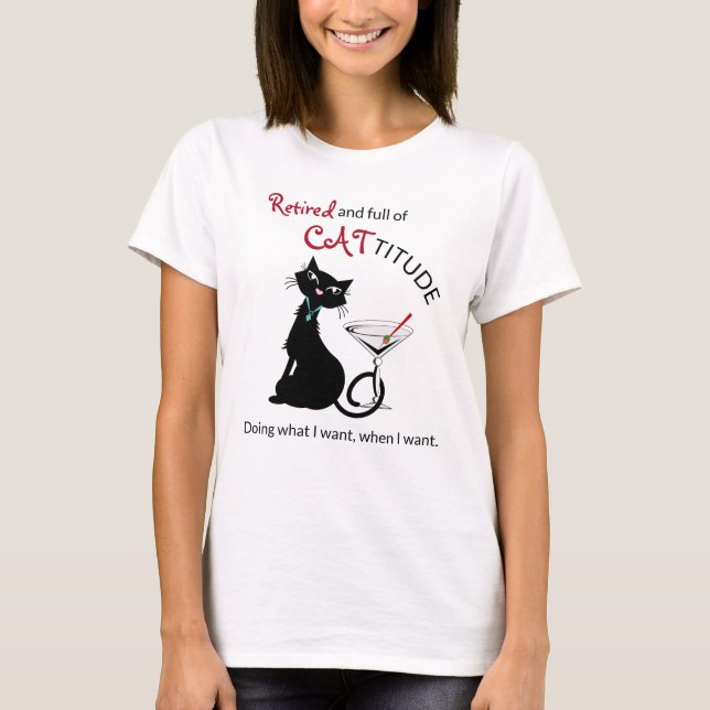 T-shirt Cattitude Retraite (Devant)