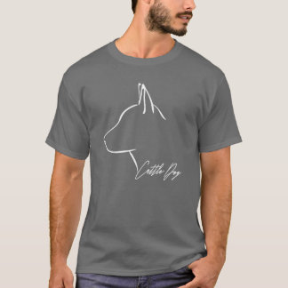 T-shirt Cattle Dog dog mom dogs profile girl