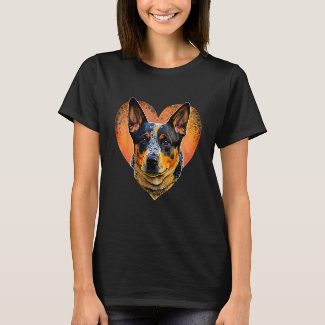 T-shirt Cattle Dog Love  Cattle Dog (Devant)