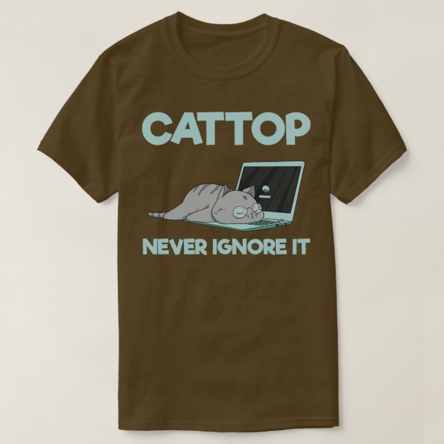 T-shirt Cattop ne l'ignore jamais (Design devant)