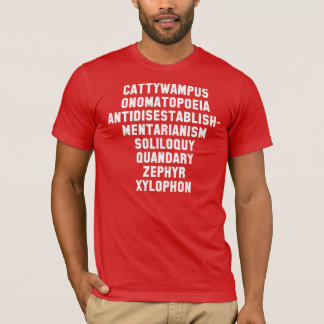 T-shirt Cattywampus, onomatopée, Antidisestablishmentari