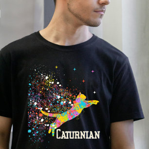 T-shirt "Caturnian" Chat Maman Papa Amoureux des animaux