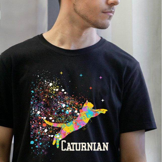 T-shirt "Caturnian" Chat Maman Papa Amoureux des animaux (Créateur téléchargé)