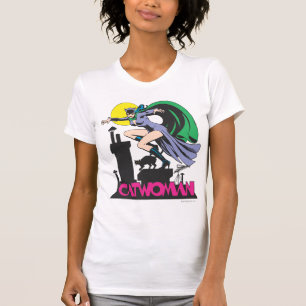 T-shirt Catwoman & Logo Pink