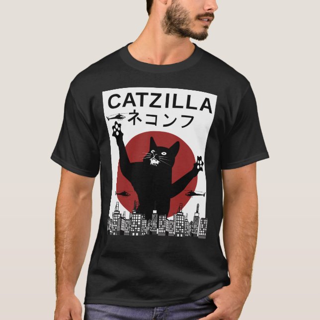 T-shirt catzilla (Devant)