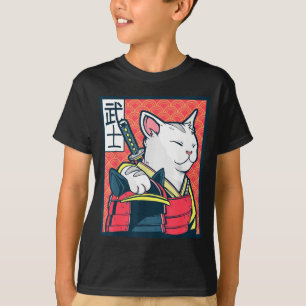 T-shirt Catzilla Ancien Art Japonais de Chat T Vintage Nin