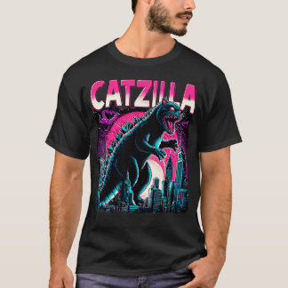 T-shirt CATZILLA Bataille épique des chats colossaux