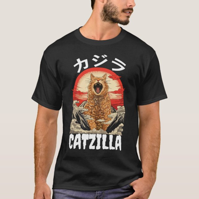 T-shirt Catzilla Cat (Devant)