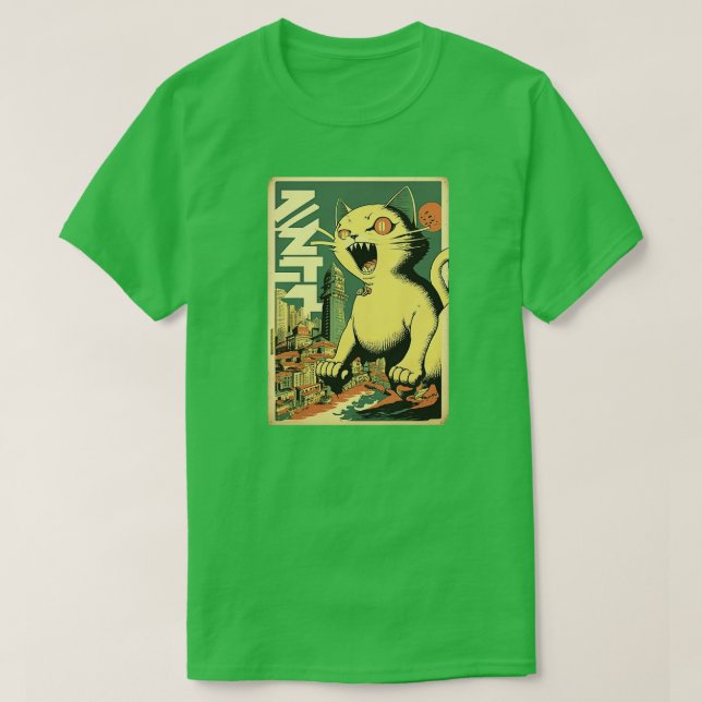 T-shirt Catzilla contre-attaque (Design devant)