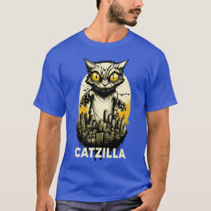 T-shirt Catzilla du monstre de chat Kaiju