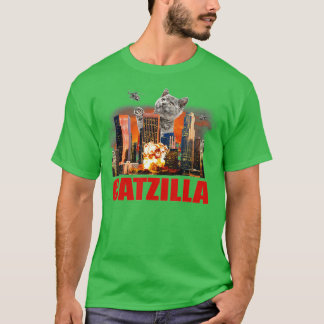 T-shirt Catzilla Funny Chat
