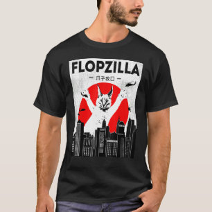 T-shirt Catzilla grand mème floppa Flopzilla Caracal Chat