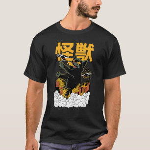 T-shirt Catzilla Kaiju en colère Monstre félin
