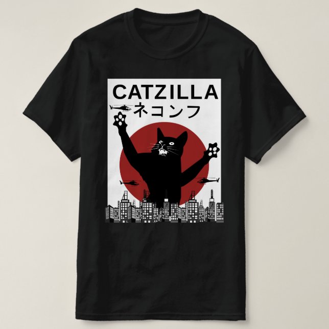T-SHIRT CATZILLA MONSTER (Design devant)