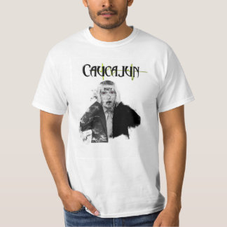 T-shirt Caucajun obéissent la pièce en t blanche