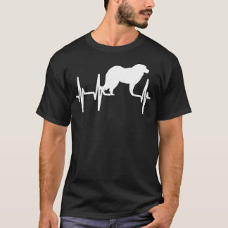 T-shirt Caucase Berger Heartbeat Chien Maman Papa Animal