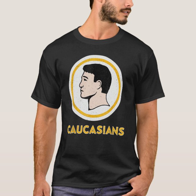 T-shirt Caucasians  Vintage Caucasians Pride (Devant)