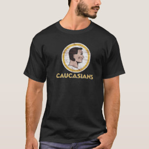T-shirt caucasiens