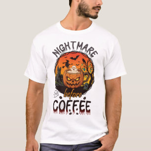 T-shirt Cauchemar avant la tasse de citrouille Halloween d