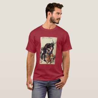 T-shirt Cauchemar de Noël Gruss Vom Krampus des années 190