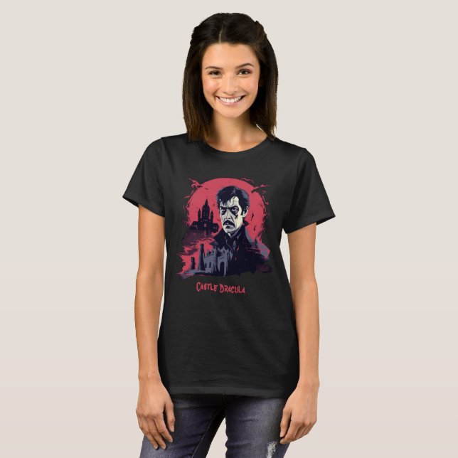 T-shirt Cauchemar gothique (Devant entier)