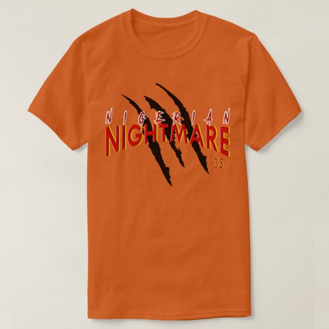 T-shirt Cauchemar nigérian (Design devant)
