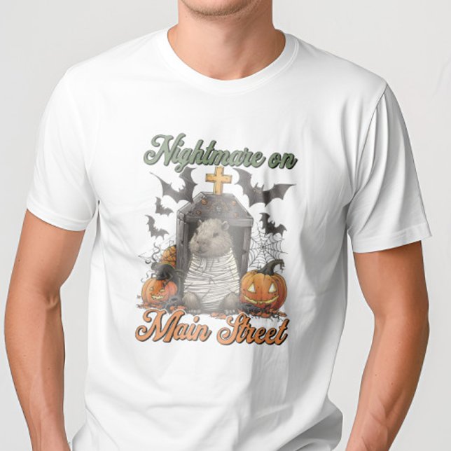 T-shirt Cauchemar sur Main Capybara Halloween Funny T-Shir (Créateur téléchargé)
