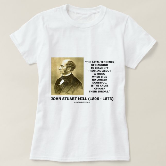 T-shirt Cause de pensée de tendance mortelle de moitié de (Design devant)