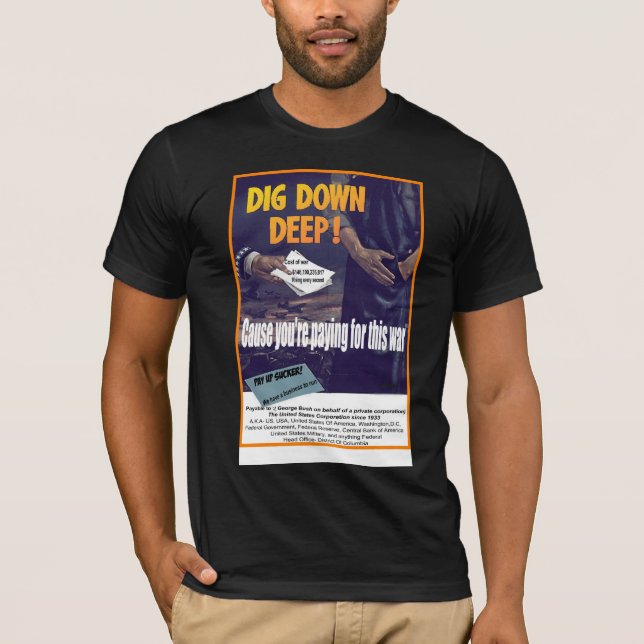 T-shirt Cause profonde de fouille que vous payez cette (Devant)