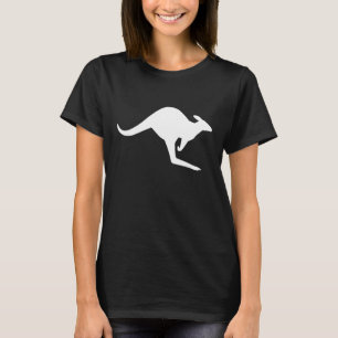 T-shirt Caution noir et blanc Kangaroo