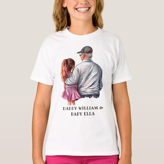 T-shirt Caution père et fille (14) (Devant)