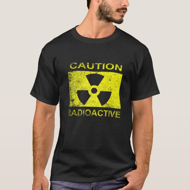 T-shirt CAUTION RADIOACTIVE Premium (Devant)