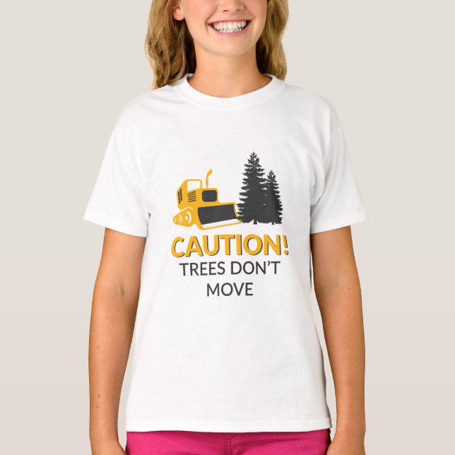 T-shirt Caution Trees (Devant)