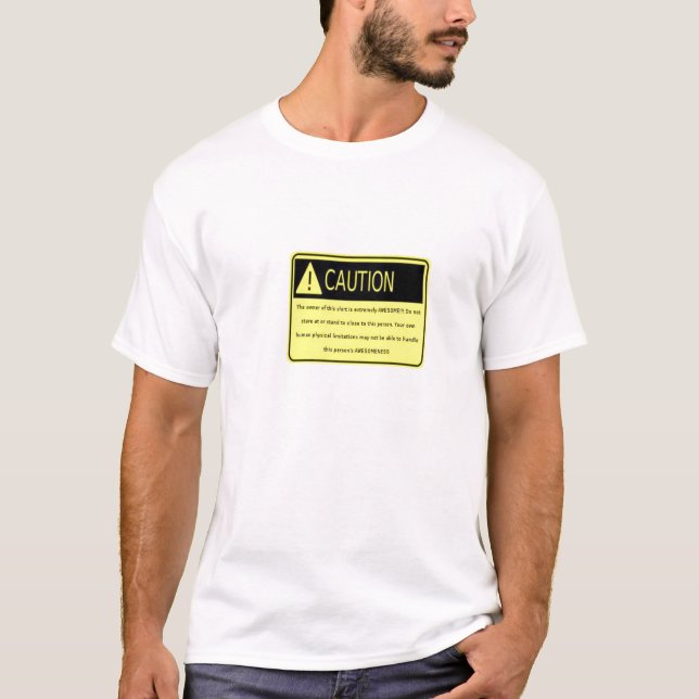 T-shirt cautionawesome (Devant)
