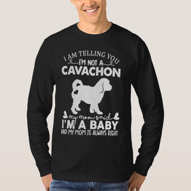 T-shirt Cavachon Dog   For Women Mom Mama Baby Dog (Devant)