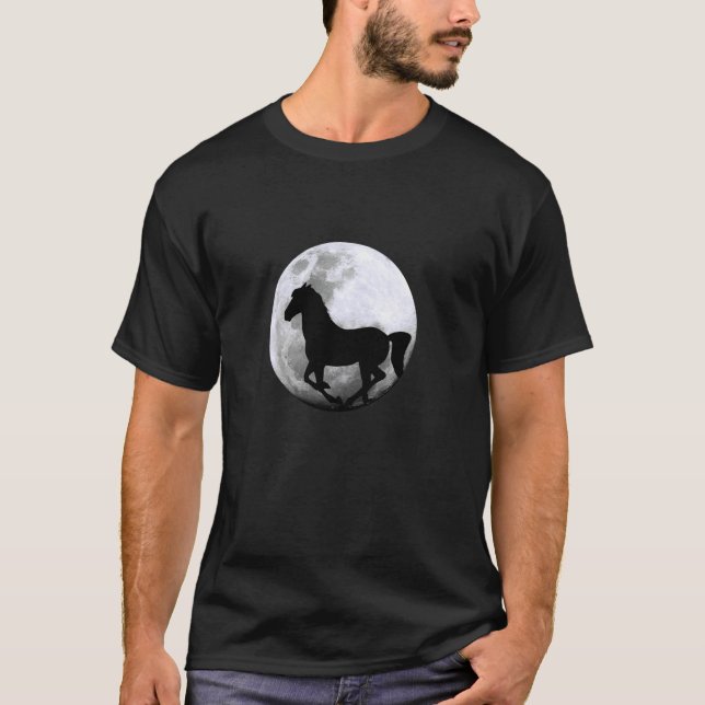 T-shirt Cavalerie de lune équestre (Devant)