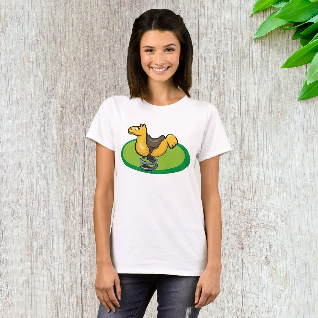 T-shirt Cavalier à ressort de cour de récréation (Créateur téléchargé)