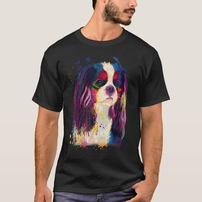 T-shirt Cavalier Beautiful Look Splash Painting (Devant)